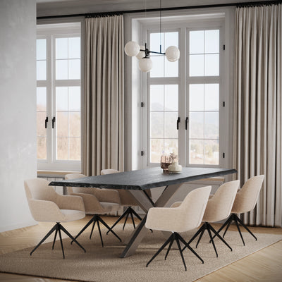 Zwarte Eettafel