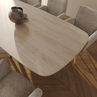 Massief eiken tafel Deens Ovaal