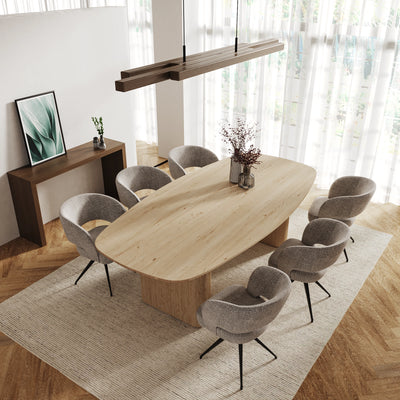 Massief eiken tafel Deens Ovaal 