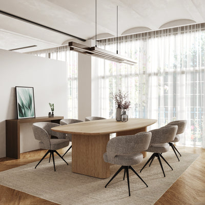 Massief eiken tafel Deens Ovaal 