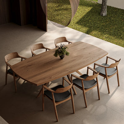 Massief eiken tafel Deens Ovaal 