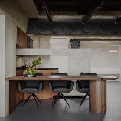 Boogvormige Eettafel 
