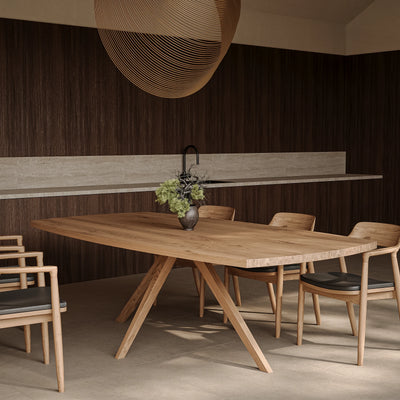 Massief eiken tafel Deens Ovaal 