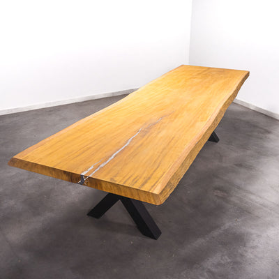 Boomstam Eettafel Bilinga  - 330 x 110 x 7 cm