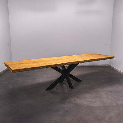 Boomstam Eettafel Bilinga  - 330 x 90 x 7 cm
