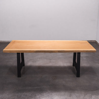 Hardhouten Boomstam Eettafel Sapelli - 250 x 100 x 7 cm