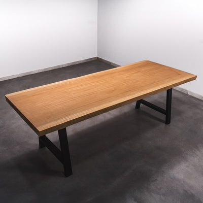 Hardhouten Boomstam Eettafel Sapelli - 230 x 90 x 7 cm