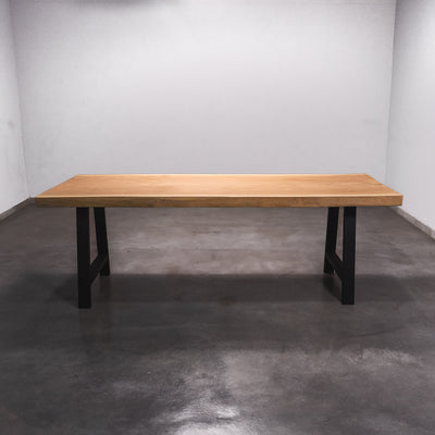 Hardhouten Boomstam Eettafel Sapelli - 240 x 90 x 7 cm