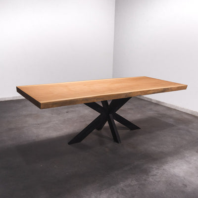 Hardhouten Boomstam Eettafel Sapelli - 240 x 100 x 7 cm