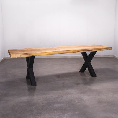 Boomstam Eettafel Iroko  - 270 x 85 x 7 cm