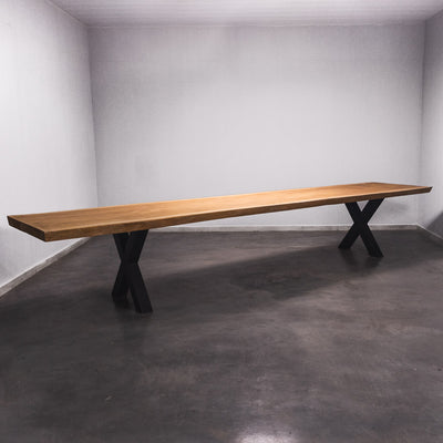 Boomstam Eettafel Sipo  - 470 x 100 x 7 cm