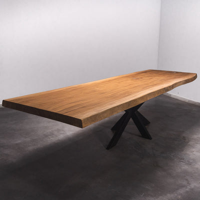 Boomstam Eettafel Sipo  - 370 x 120 x 7 cm