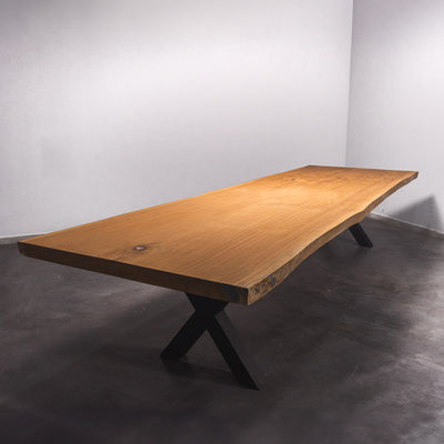 Boomstam Eettafel Sipo  - 410 x 130 x 7 cm