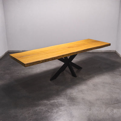 Boomstam Eettafel Bilinga  - 300 x 95 x 7 cm