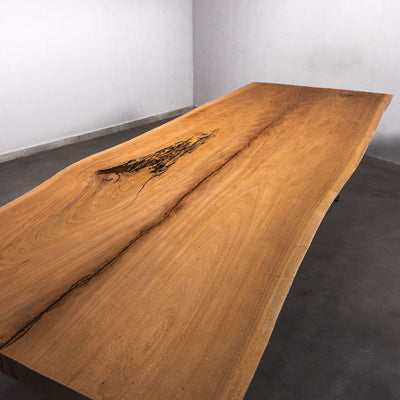 Boomstam Eettafel Sipo  - 350 x 110 x 7 cm