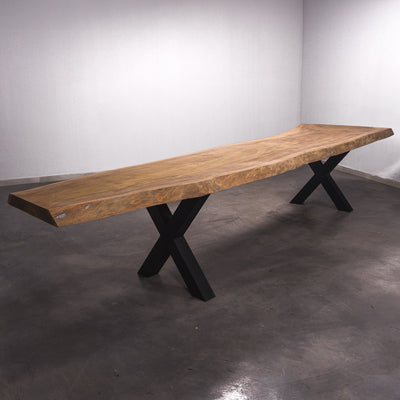 Boomstam Eettafel Tali  - 410 x 105 x 7 cm