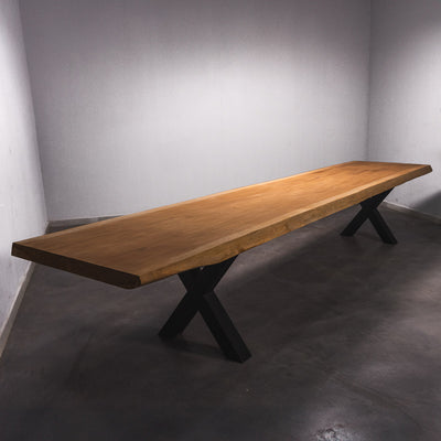 Boomstam Eettafel Sipo  - 455 x 100 x 7 cm