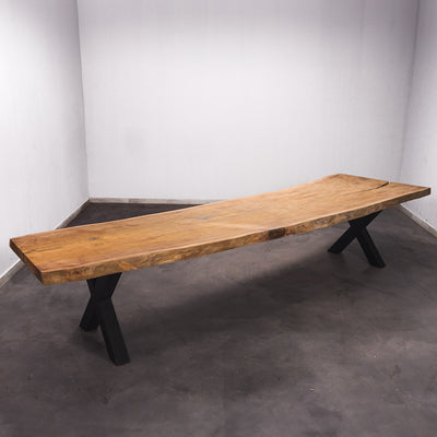 Boomstam Eettafel Tali  - 400 x 95 x 7 cm