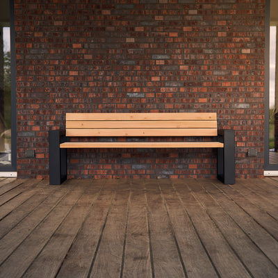 Douglashouten buitenbank met rugleuning