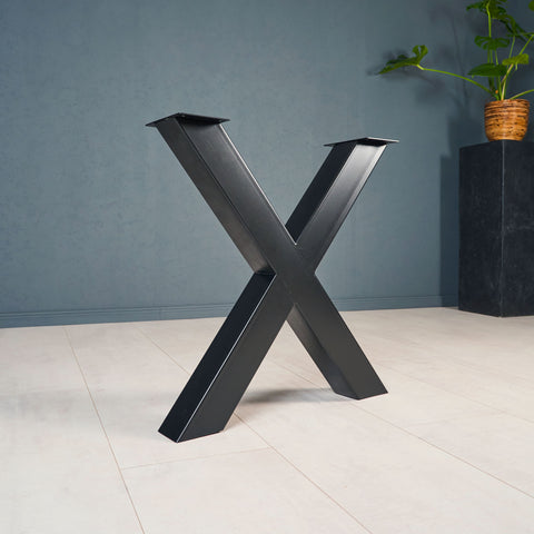 X poot voor tafels zwart RVS