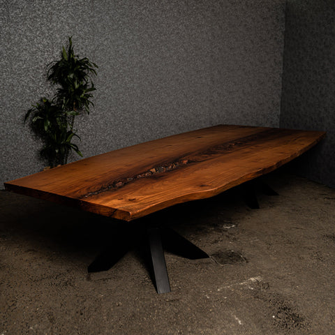 Massief houten vergadertafel van Khaya hout